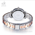 shengke k0075 fashion diamond steel belt señoras reloj ventas directas de fábrica 2021 nuevo